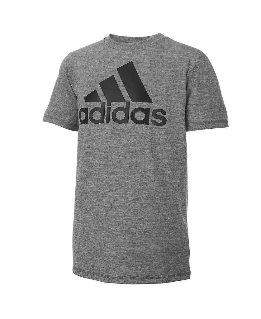 商品Adidas|Big Boys Plus Size Short Sleeve AEROREADY Melange Performance T-shirt,价格¥74,第1张图片