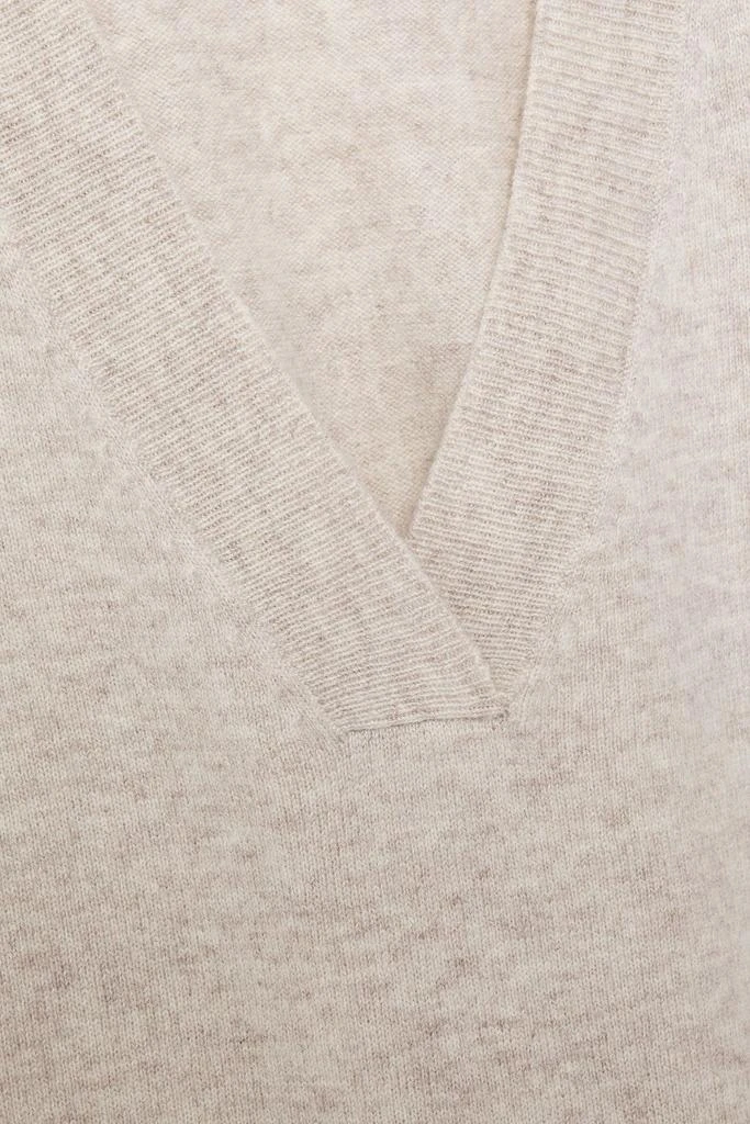 商品N.PEAL|Cropped mélange cashmere sweater,价格¥1521,第2张图片详细描述