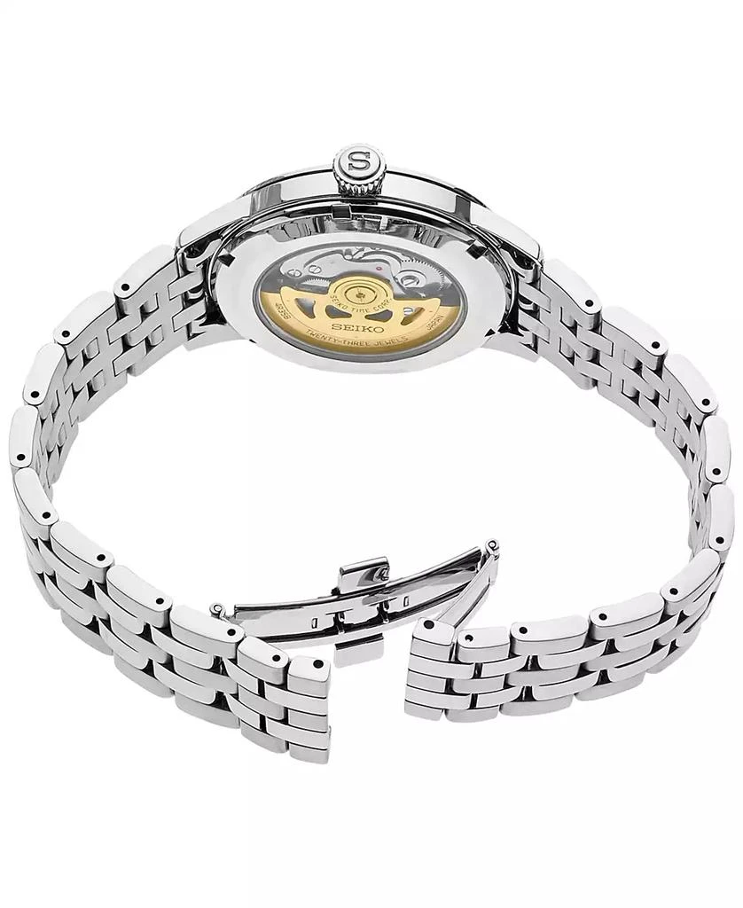 商品Seiko|Men's Automatic Presage Stainless Steel Bracelet Watch 40.5mm,价格¥3331,第3张图片详细描述