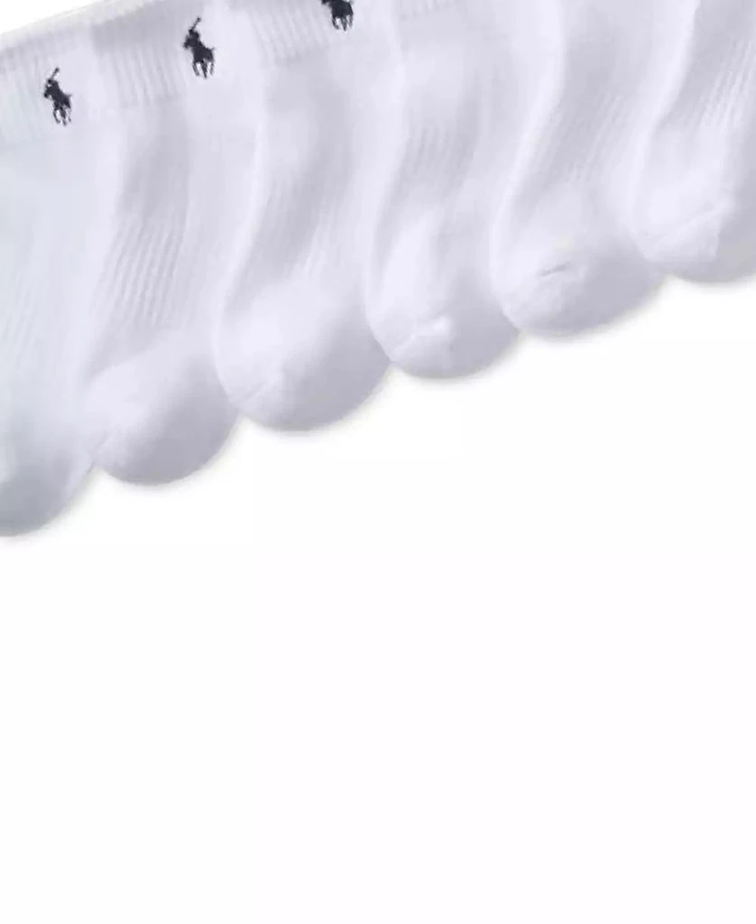 商品Ralph Lauren|Little & Big Boys Solid Quarter Crew Socks, 6-Pack,价格¥185,第2张图片详细描述