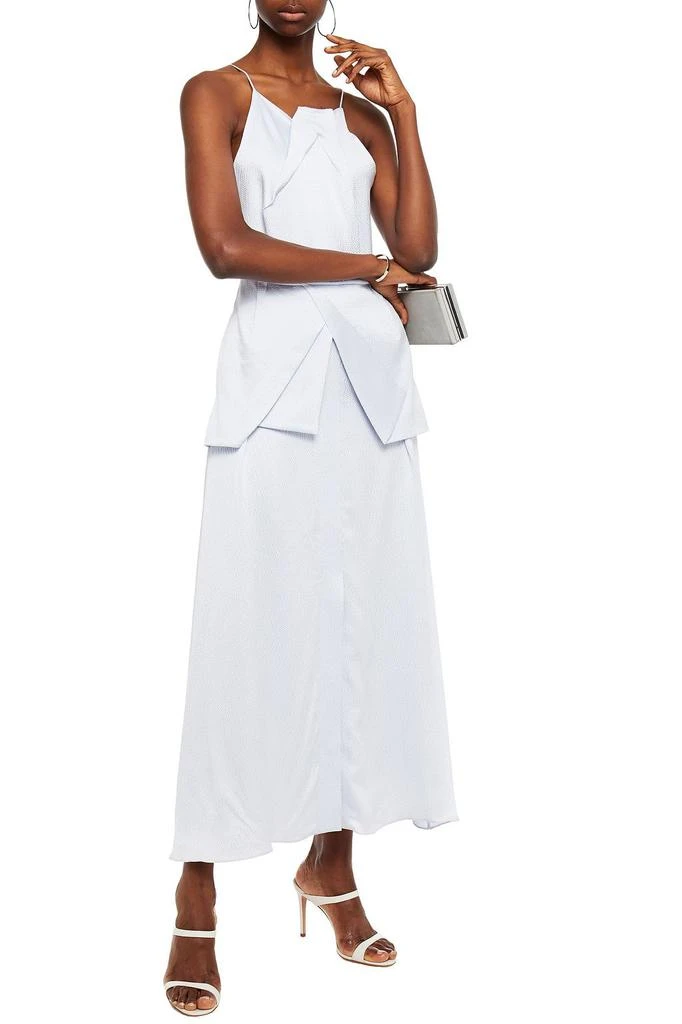 商品ROLAND MOURET|Chora hammered silk-satin peplum maxi dress,价格¥4045,第4张图片详细描述