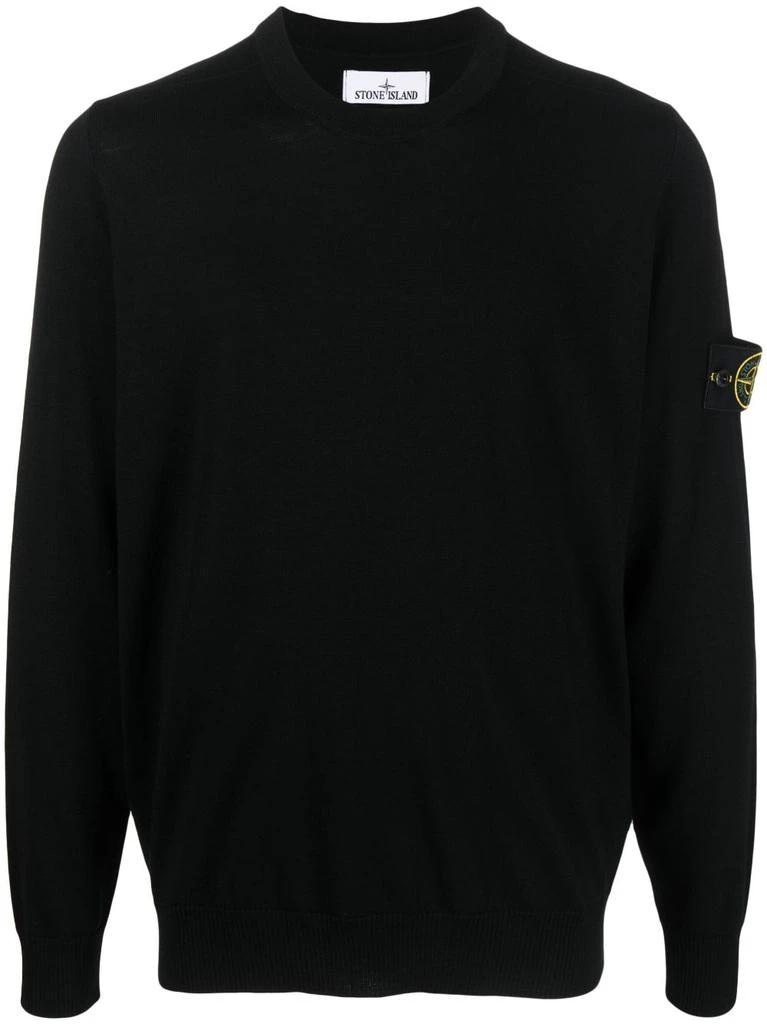 商品Stone Island|STONE ISLAND - Wool Pullover With Logo,价格¥2345,第1张图片