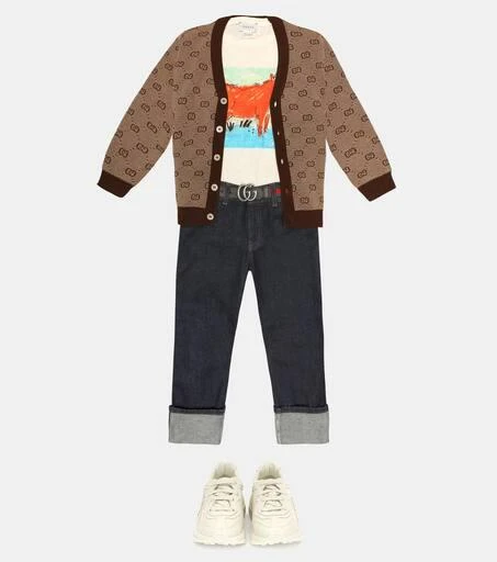 商品Gucci|GG条纹腰带,价格¥1829,第2张图片详细描述