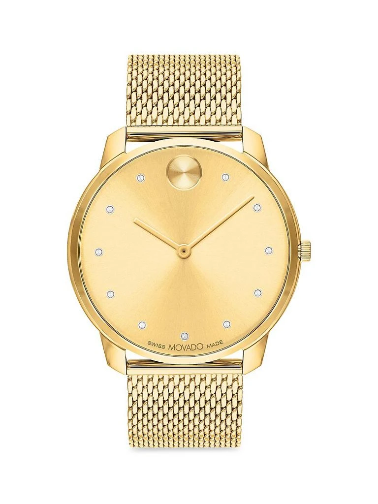 商品Movado|Bold Thin Ionic Light Gold-Plated Steel Bracelet Watch,价格¥5952,第1张图片