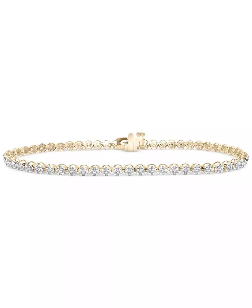 商品Macy's|Diamond Bracelet (1/2 ct. t.w.) in 10k Yellow Gold, Created for Macy's,价格¥8377,第1张图片