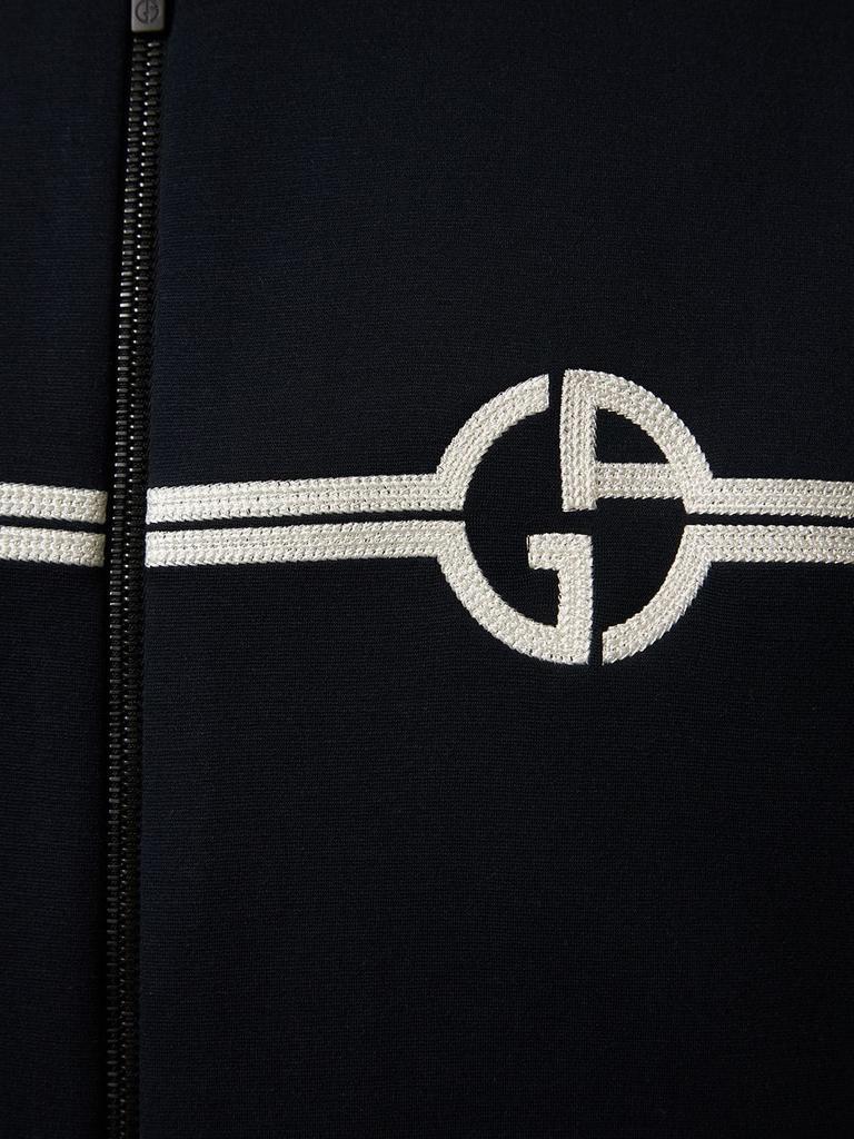 商品Giorgio Armani|Logo Knit Blouson Jacket,价格¥9982,第5张图片详细描述