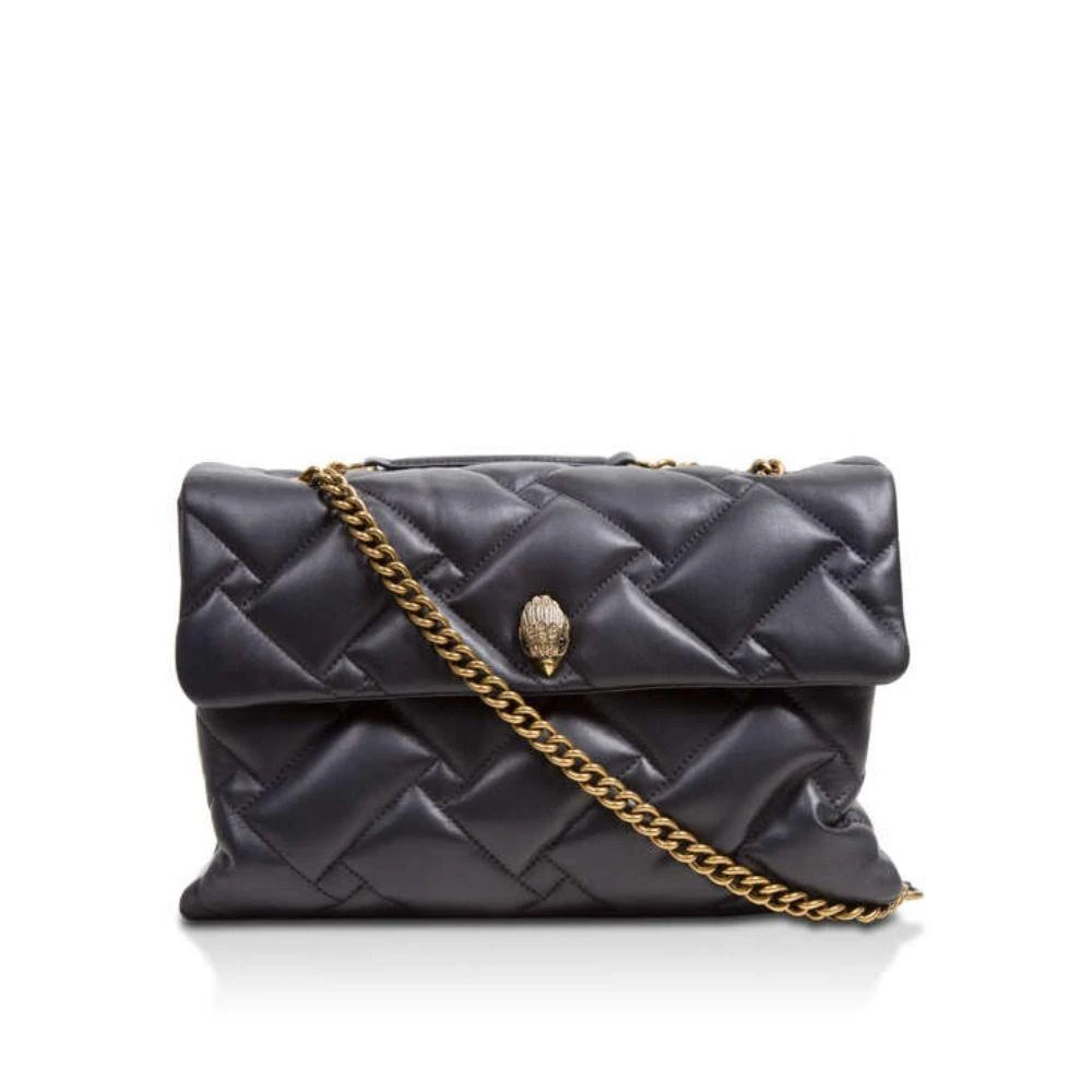 商品Kurt Geiger|Kurt Geiger Women&#39;s  Black Leather Shoulder Bag,价格¥5751,第1张图片