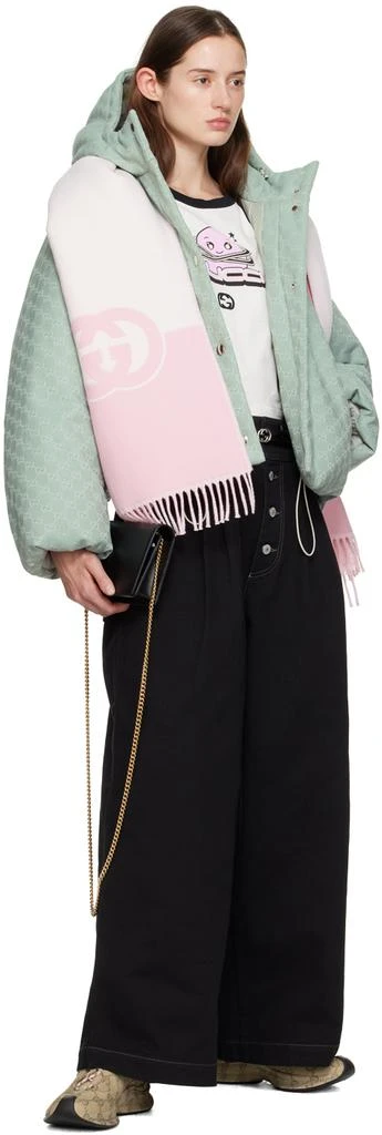 商品Gucci|Pink Interlocking G Scarf,价格¥4100,第3张图片详细描述