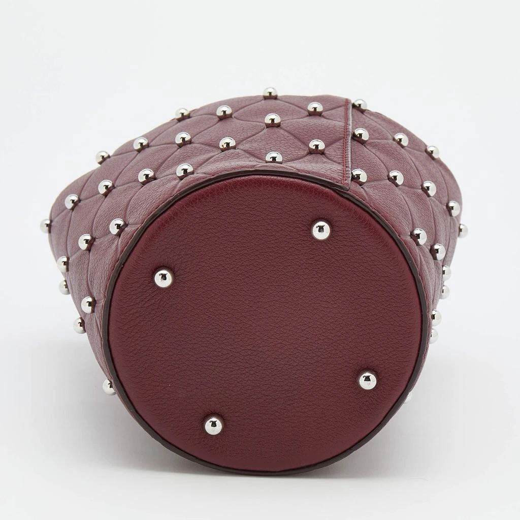 Alexander Wang Burgundy Leather Mini Roxy Studded Bucket Bag 商品