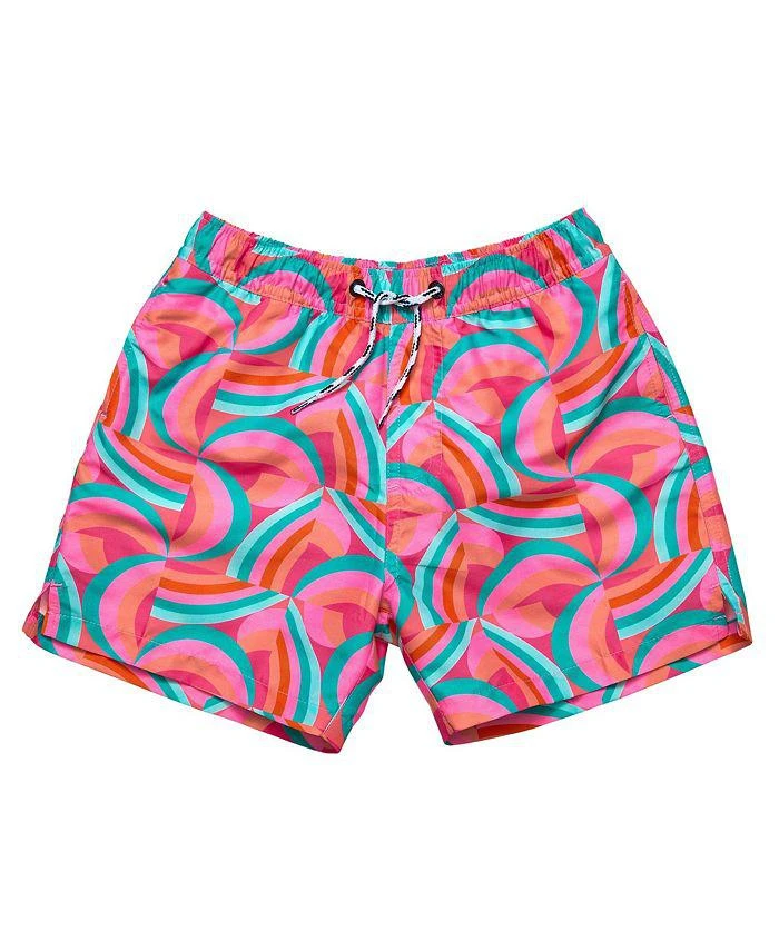 商品Snapper Rock|Boys' Geo Melon Sustainable Swim Short - Little Kid, Big Kid,价格¥379,第1张图片