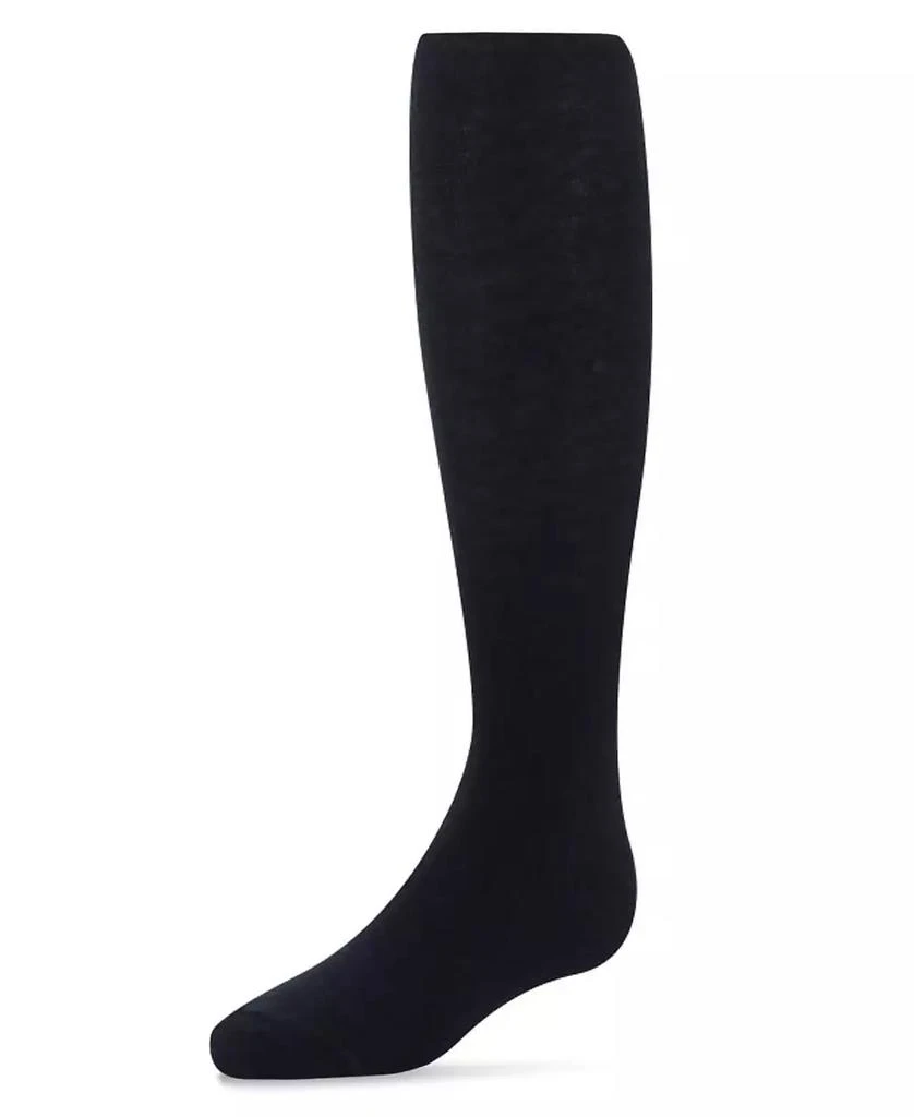 商品Memoi|Baby Girls Solid Cotton Blend Basic Non-Binding Sweater Tights,价格¥97,第1张图片