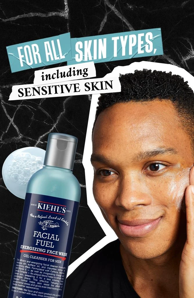 商品Kiehl's|Facial Fuel Energizing Face Wash for Men,价格¥125,第2张图片详细描述