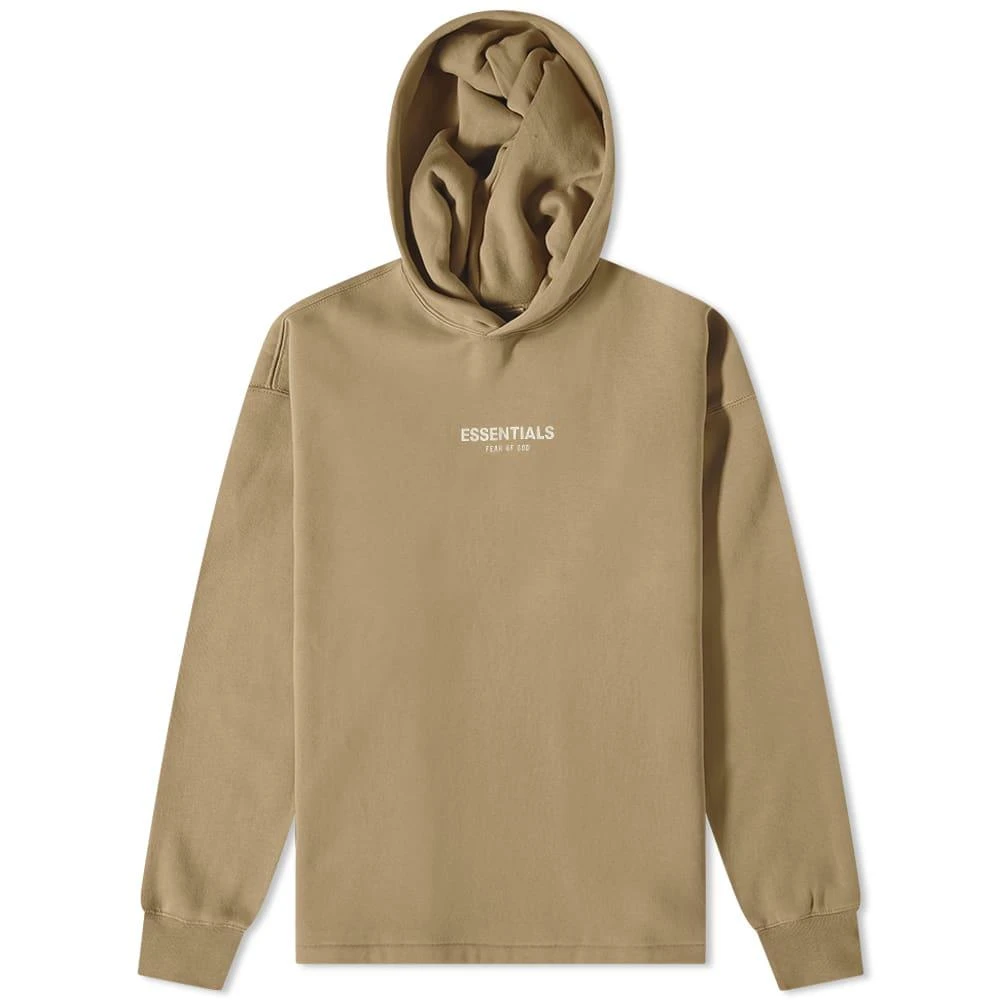 商品Essentials|Fear of God ESSENTIALS Logo Relaxed Hoody - Oak,价格¥566,第1张图片