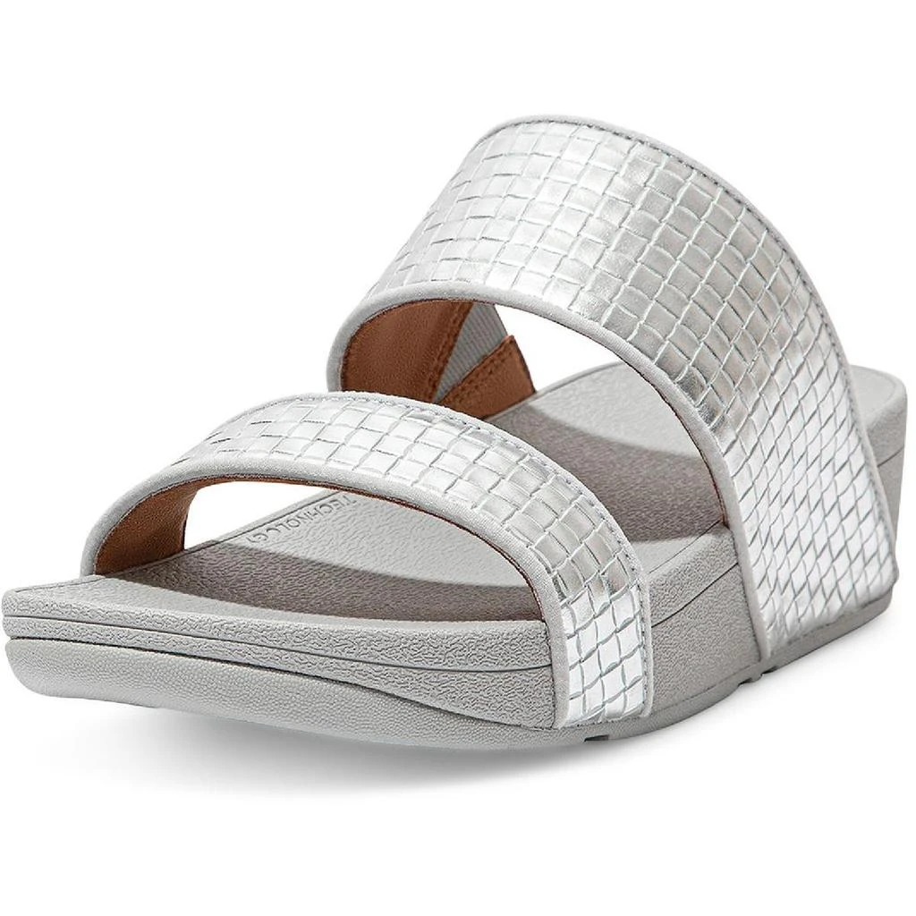 商品FitFlop|Fitflop Womens Olive Leather L Wedge Sandals,价格¥430,第1张图片