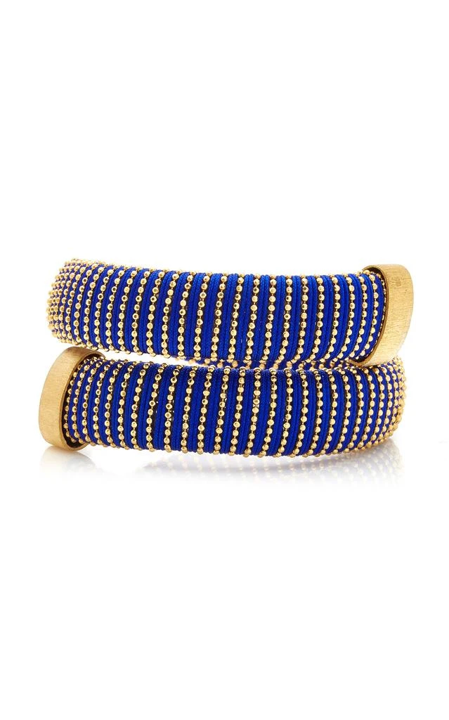 商品CAROLINA BUCCI|Carolina Bucci - Cobalt Caro Gold-Plated Bracelet - Blue - OS - Moda Operandi - Gifts For Her,价格¥2310,第1张图片
