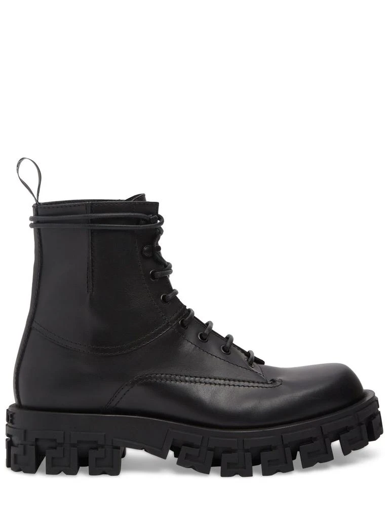 商品Versace|Leather Combat Boots,价格¥3727,第1张图片