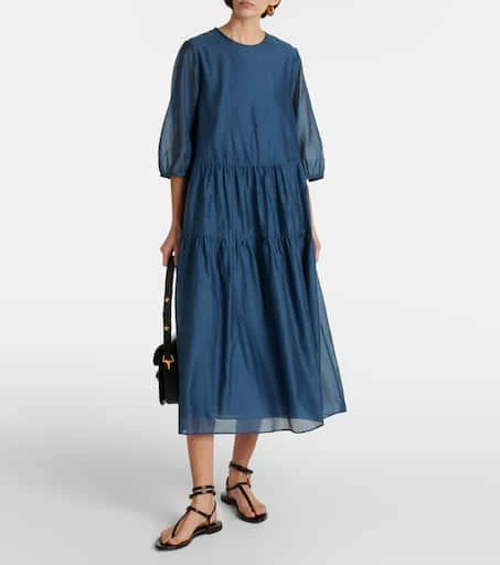 商品Max Mara|Etienne cotton and silk voile midi dress,价格¥5913,第2张图片详细描述