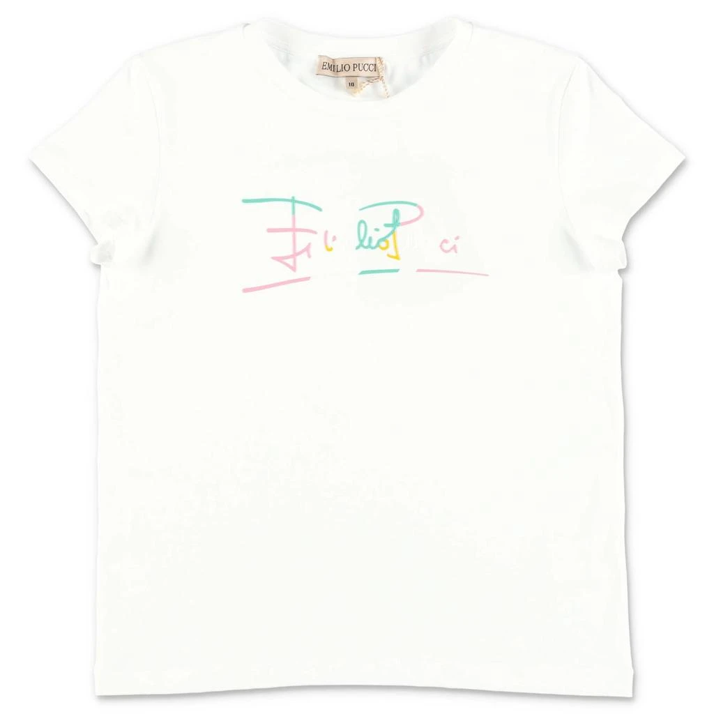 商品EMILIO PUCCI|Emilio Pucci T-shirt Bianca In Jersey Di Cotone,价格¥1188,第1张图片