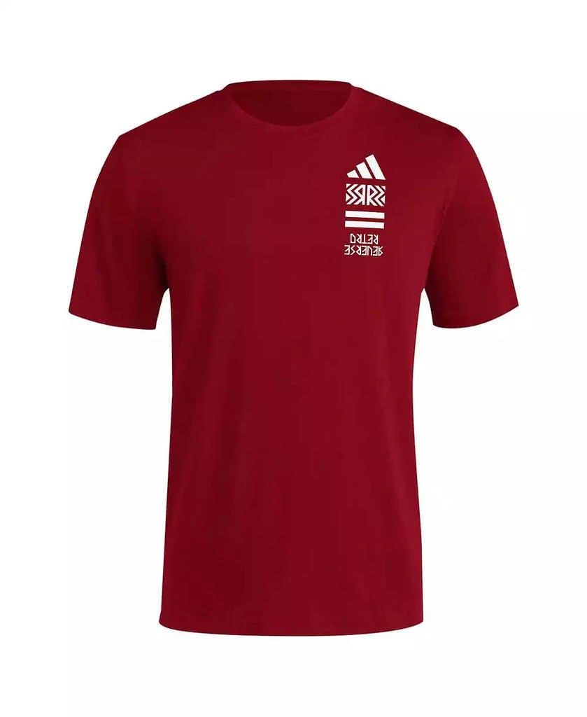 商品Adidas|Men's Crimson Indiana Hoosiers Reverse Retro Baseball 2 Hit T-Shirt,价格¥226,第2张图片详细描述