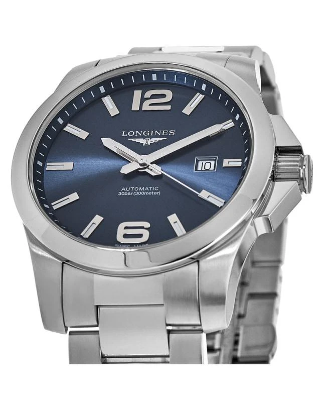 商品Longines|Longines Conquest Automatic Blue Dial Stainless Steel Men's Watch L3.778.4.96.6,价格¥9118,第2张图片详细描述