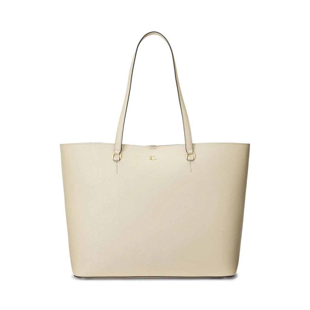 商品Ralph Lauren|Crosshatch Leather Large Karly Tote,价格¥1766,第1张图片