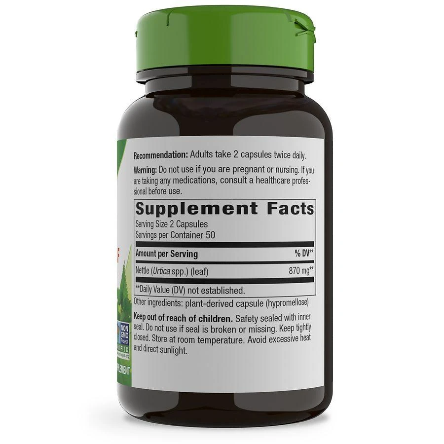 商品Nature's Way|Nettle Herb Capsules,价格¥96,第2张图片详细描述
