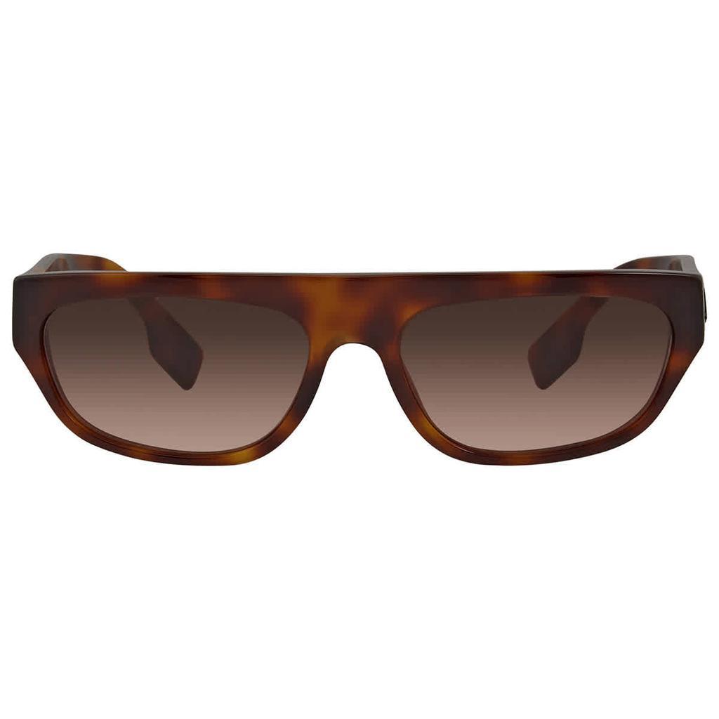 商品Burberry|Burberry Brown Grdient Rectangular Ladies Sunglasses BE4301 331613 57,价格¥830,第4张图片详细描述