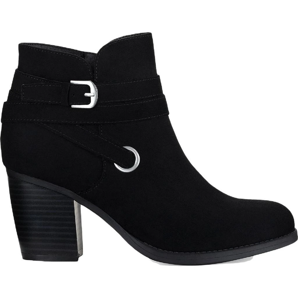 商品Style & Co|Style & Co. Womens Zolaa Faux Suede Block Heel Ankle Boots,价格¥77,第5张图片详细描述