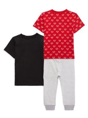 商品True Religion|Baby Boy's 3-Piece Logo Tees & Joggers Set,价格¥215,第2张图片详细描述