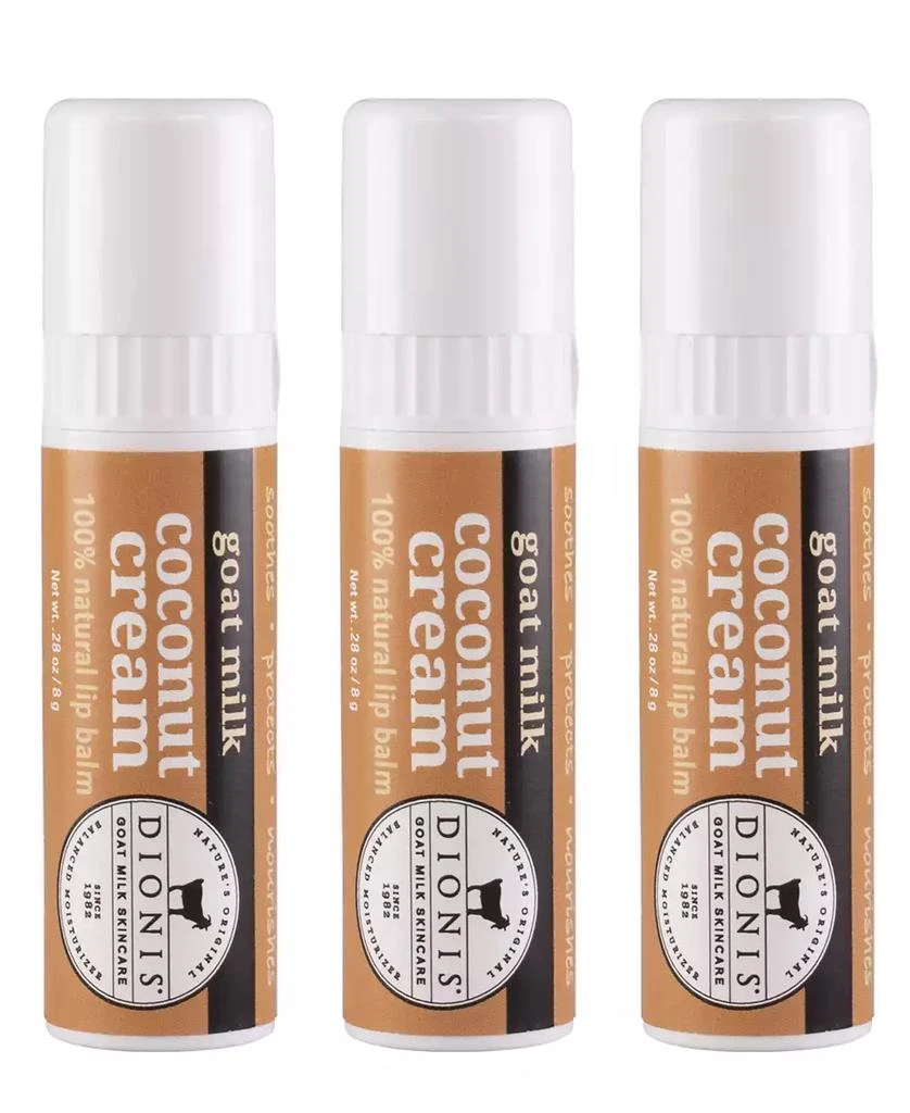 商品Dionis|Coconut Cream Lip Balm Set, 3 Piece,价格¥116,第1张图片