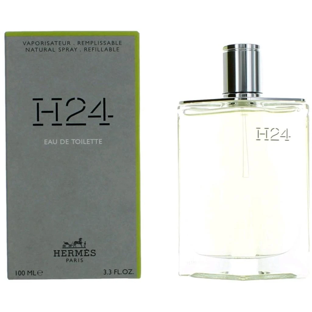 商品Hermes|Hermes Men's Eau De Toilette Spray - H24 Refillable Distinctive Fragrance, 3.3 oz,价格¥451,第1张图片