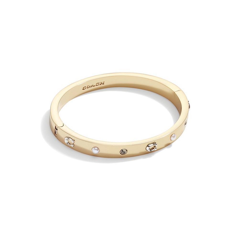 商品Coach|Signature Stone Bangle Bracelet,价格¥497,第1张图片
