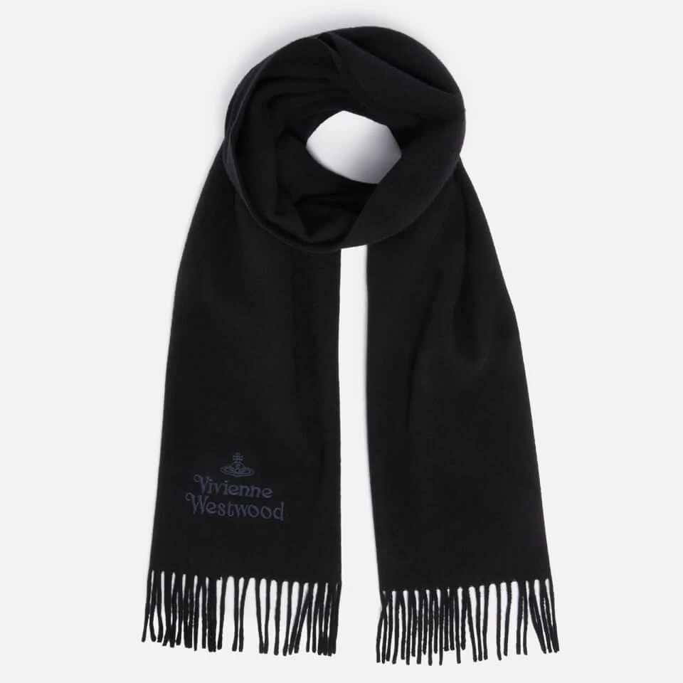 商品Vivienne Westwood|Vivienne Westwood Embroidered Logo Wool Scarf,价格¥910,第1张图片
