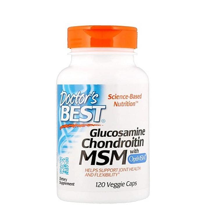 商品Doctors Best Vitamins|Doctors Best Glucosamine Chondroitin MSM with Optimsm Capsules, 120 Ea,价格¥153,第1张图片