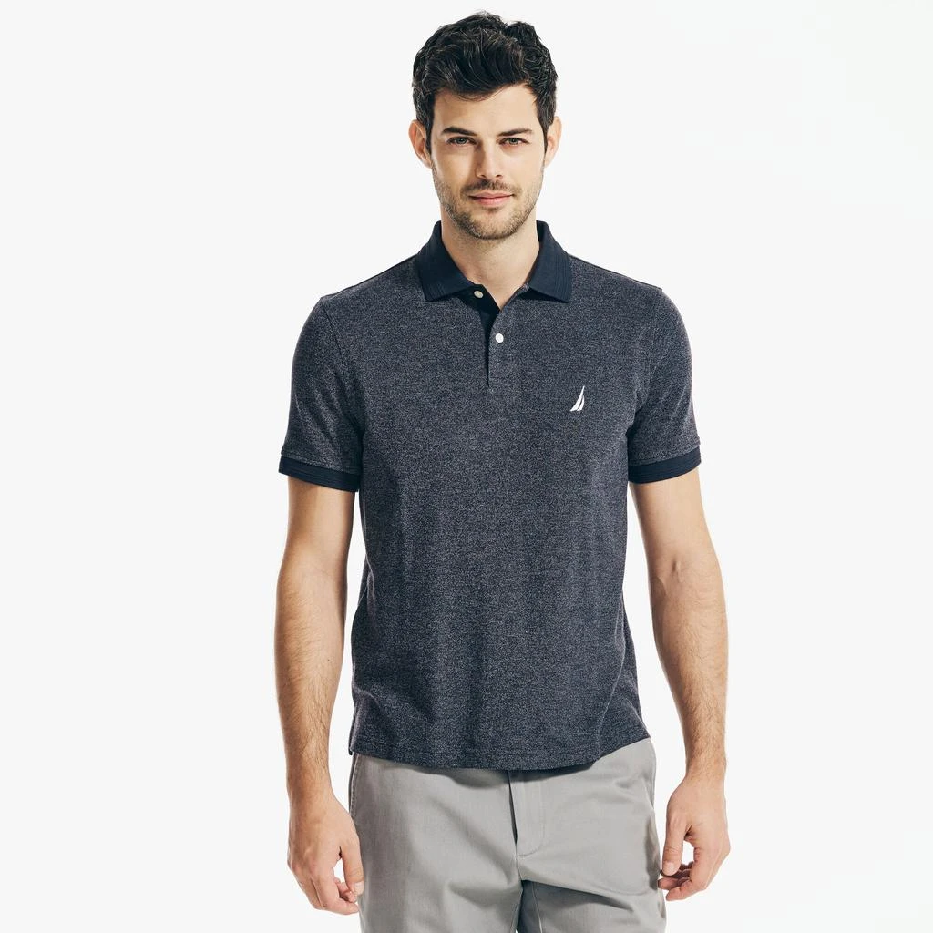 商品Nautica|Nautica Mens Classic Fit Jaspe Pique Polo,价格¥143,第3张图片详细描述