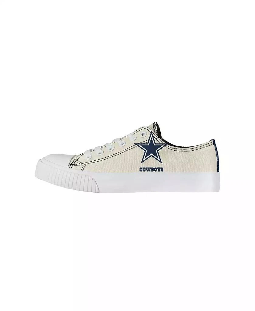 商品FOCO|Women's Cream Dallas Cowboys Low Top Canvas Shoes,价格¥449,第1张图片