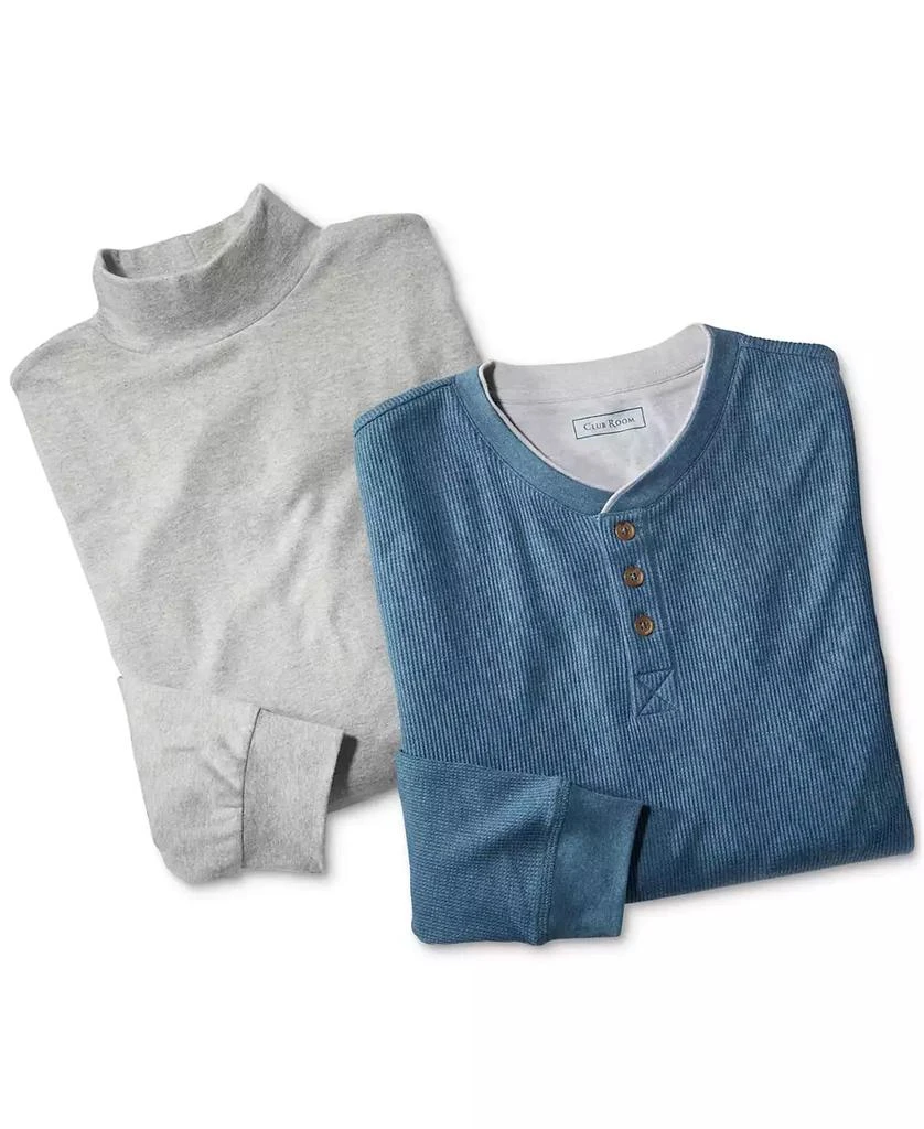 商品Club Room|Men's Thermal Henley Shirt, Created for Macy's,价格¥66,第3张图片详细描述