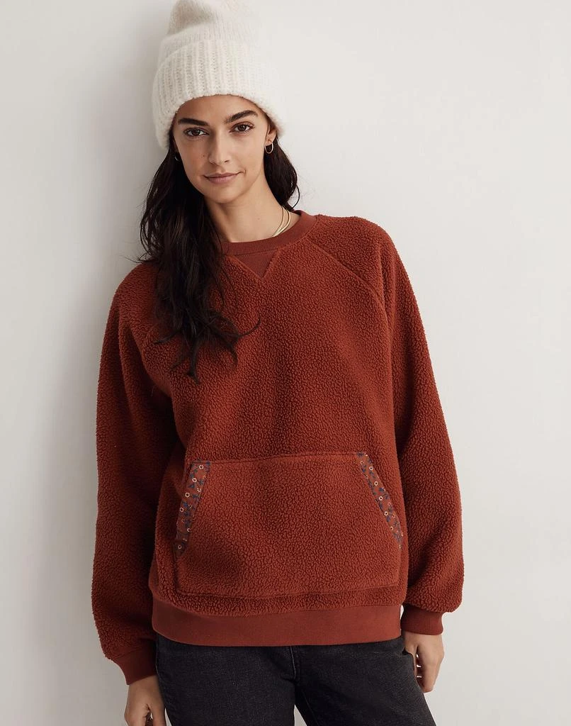 商品Madewell|(Re)sourced Sherpa Sweatshirt: Quilted Edition,价格¥716,第1张图片