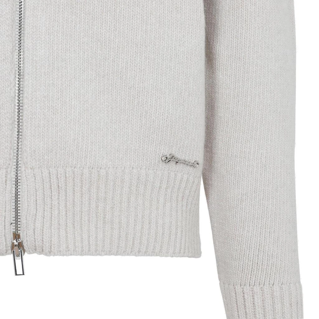 商品Jacquemus|Jacquemus Zip-Up Long-Sleeved Knitted Cardigan,价格¥2668,第4张图片详细描述