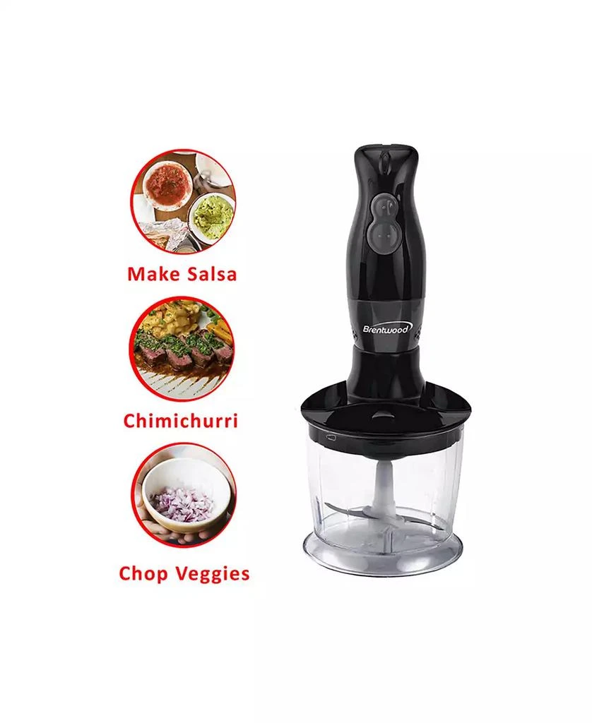 商品Brentwood Appliances|Hand Blender and Food Processor with Balloon Whisk,价格¥270,第4张图片详细描述