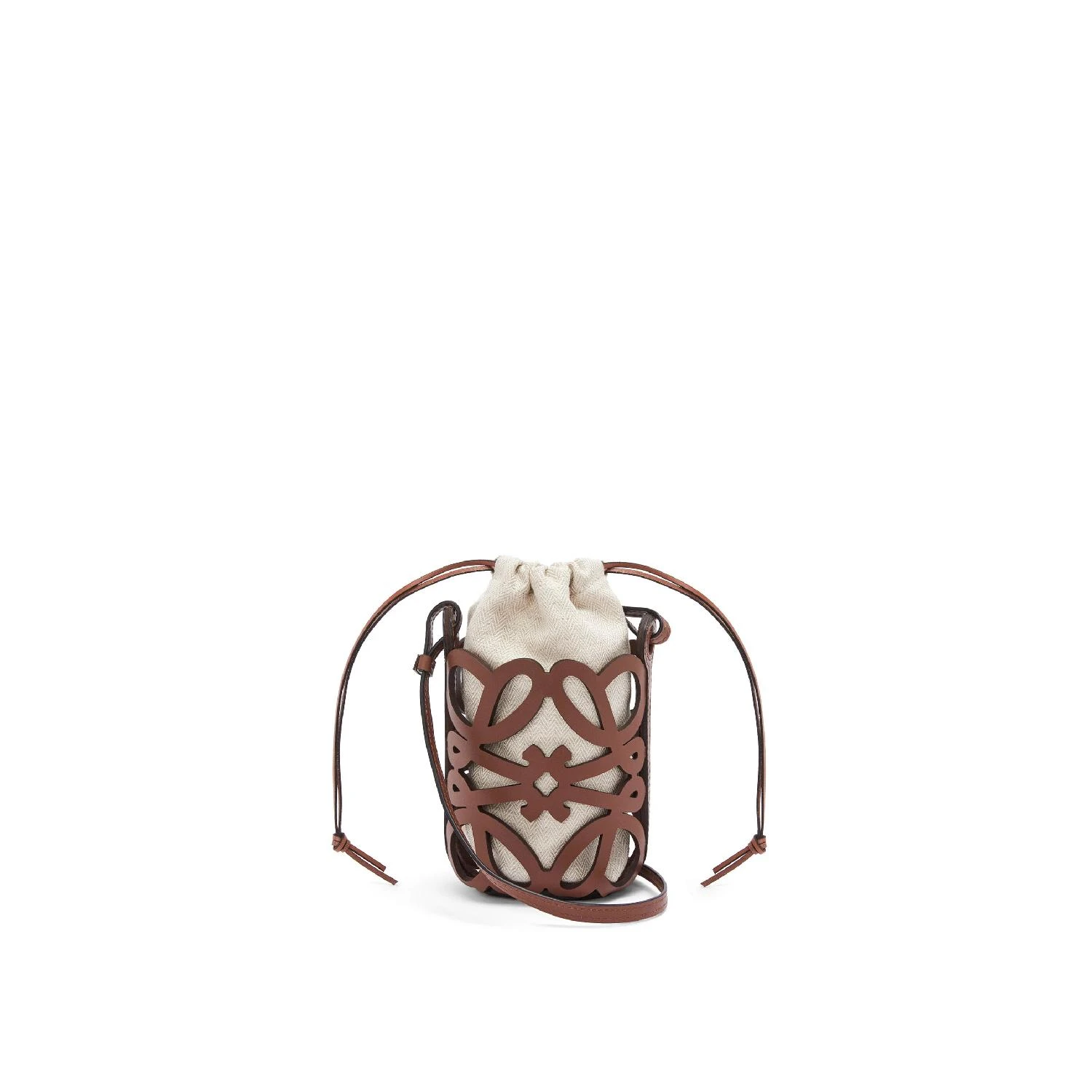 【预售】 罗意威 25春夏 女士 收纳包 Anagram cut-out pocket in classic calfskin and canvas C922Y62X07-3892  商品