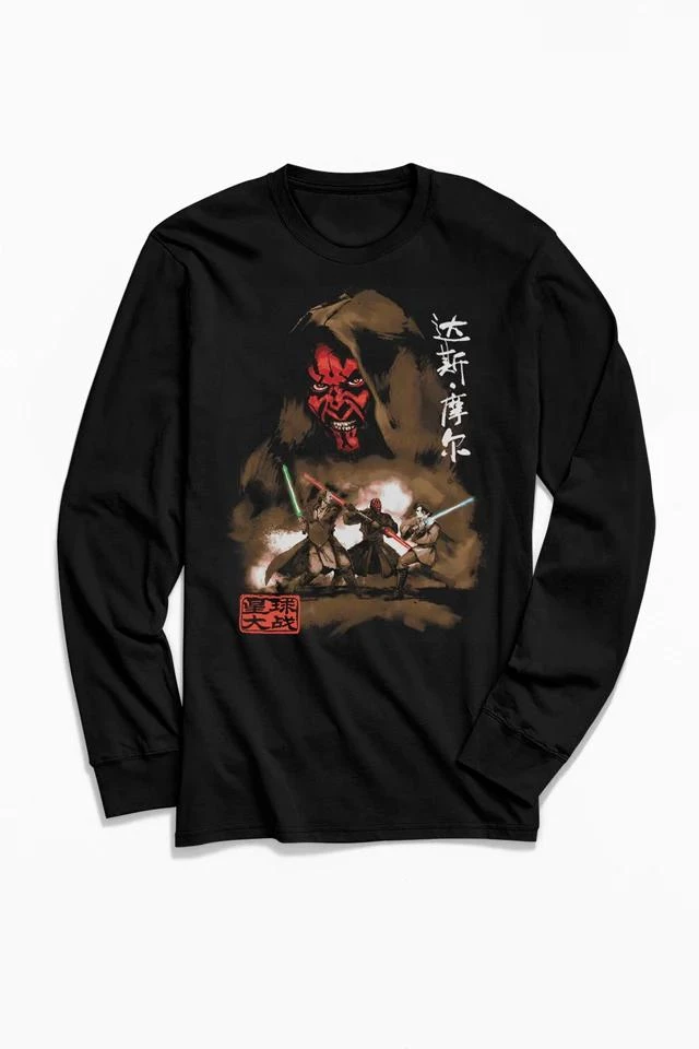 商品Urban Outfitters|Star Wars Darth Maul Long Sleeve Tee,价格¥303,第1张图片