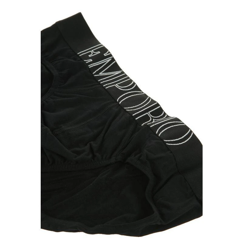 商品Emporio Armani|EMPORIO ARMANI阿玛尼男士黑色棉质三角内裤,价格¥326,第3张图片详细描述