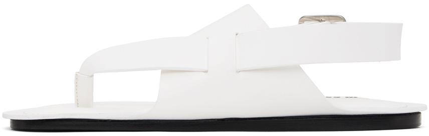 商品Jil Sander|White Leather Sandals,价格¥4374,第5张图片详细描述