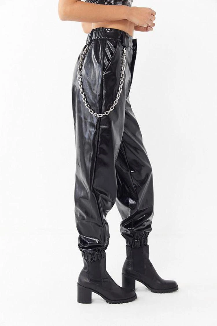 商品I.AM.GIA|I.AM.GIA Cobain Patent带链条工装裤,价格¥739,第2张图片详细描述