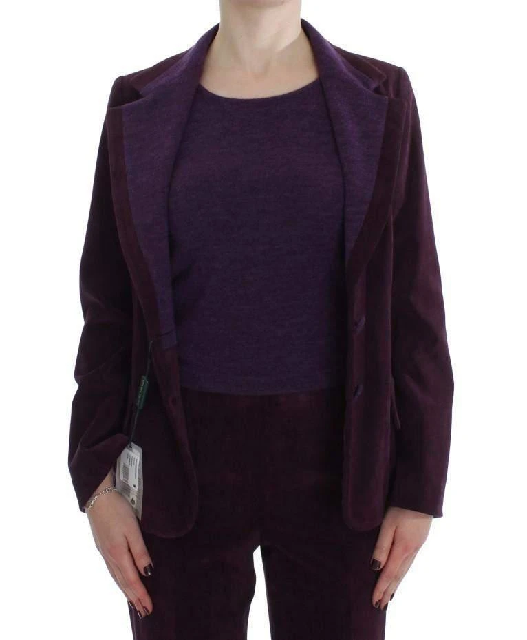 商品BENCIVENGA|BENCIVENGA  Purple Wool Suit T-Shirt Set,价格¥3227,第3张图片详细描述