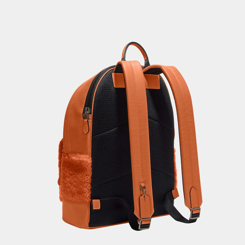 商品Coach|Coach Brown - Leather & Shearling - Backpack,价格¥3899,第2张图片详细描述