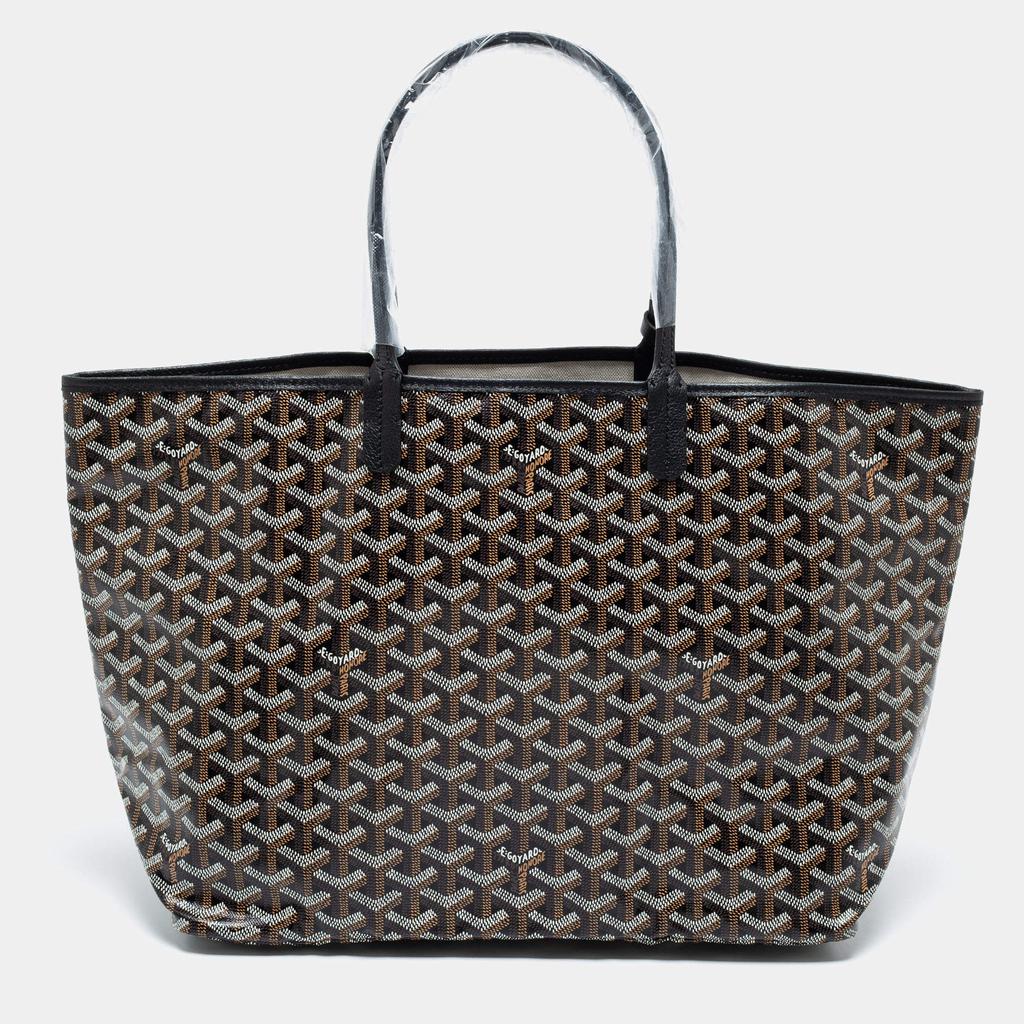 Goyard Black Goyardine Coated Canvas and Leather Saint Louis PM Tote商品第4张图片规格展示