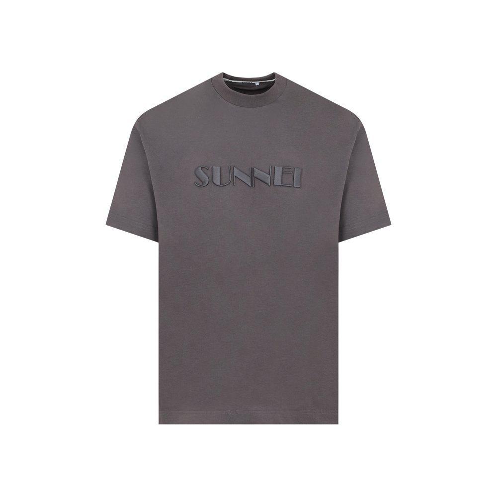 商品SUNNEI|Sunnei Logo Embroidered Crewneck T-Shirt,价格¥719-¥1025,第1张图片