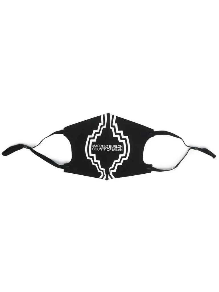 商品Marcelo Burlon|Marcelo Burlon Logo Print Face Mask,价格¥535,第4张图片详细描述